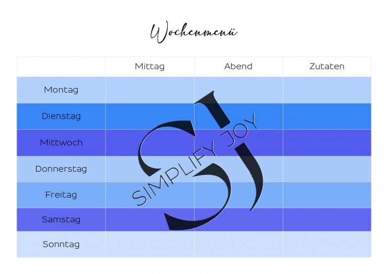 Wochenmenue´Ocean